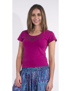 95% cotton 5% elastane mandala tee shirt and short sleeves 2