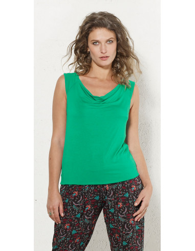 95% viscose 5% elastane plain t-shirt