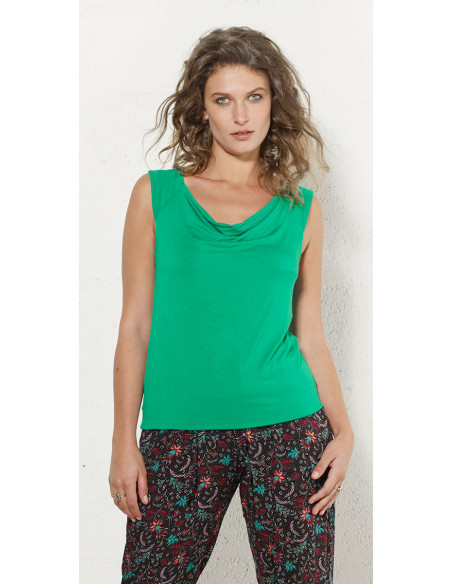 95% viscose 5% elastane plain t-shirt