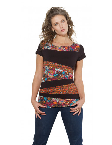 Tshirt 97% Coton 3 Elasthanne Manches Co