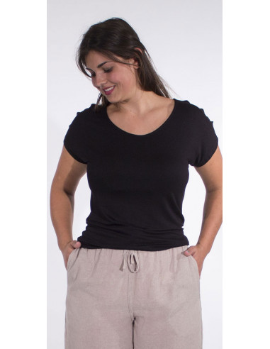 Tshirt 95% Viscose 5% Elastane Plain