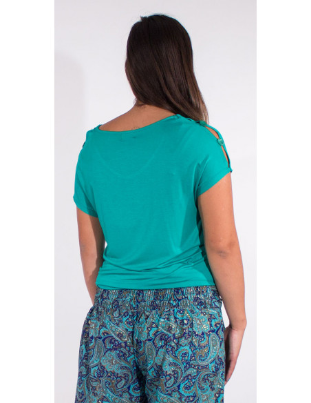 Tshirt 95% Viscose 5% Elastane Plain