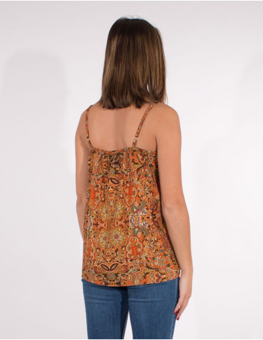 Polyester straps blouse sari