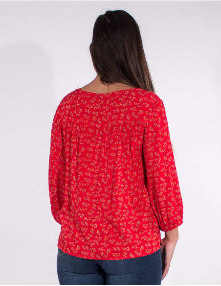 Blouse viscose 3/4 sleeves eclat print