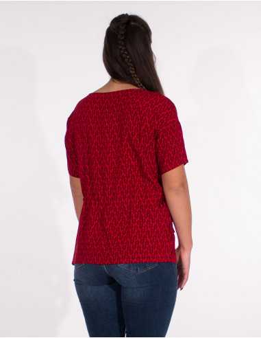 Chemisier Viscose Manches Courtes