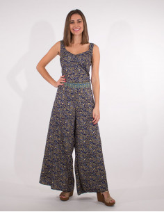 Sari long polyester jumpsuit 2