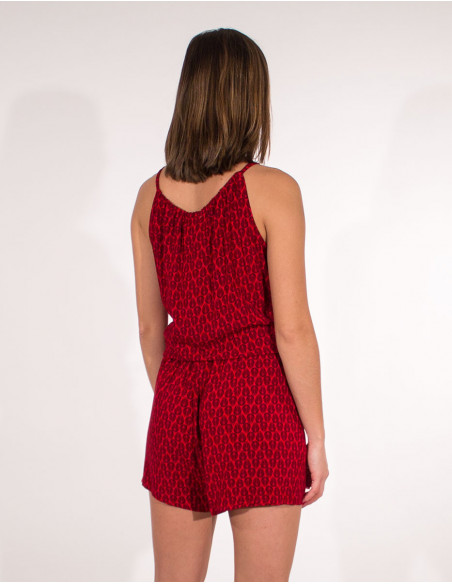 Combi Courte Viscose Bretelles