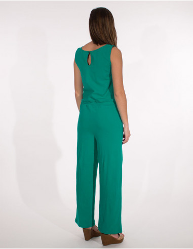 Overall knitted 95% cotton 5% elastane plain