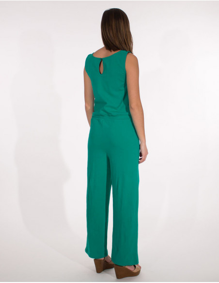 Overall knitted 95% cotton 5% elastane plain