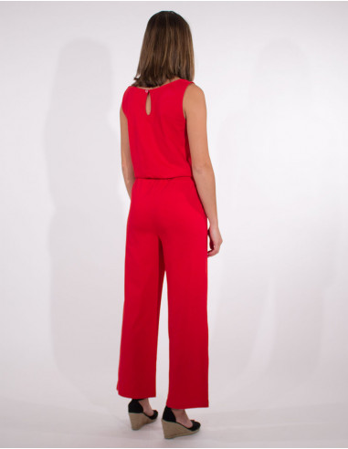 Overall knitted 95% cotton 5% elastane plain