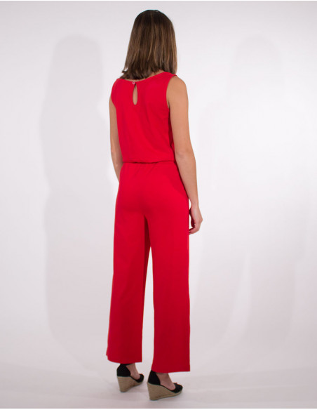 Overall knitted 95% cotton 5% elastane plain