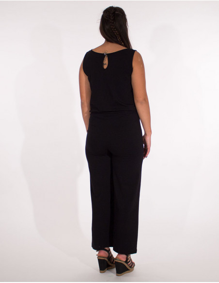 Overall knitted 95% cotton 5% elastane plain