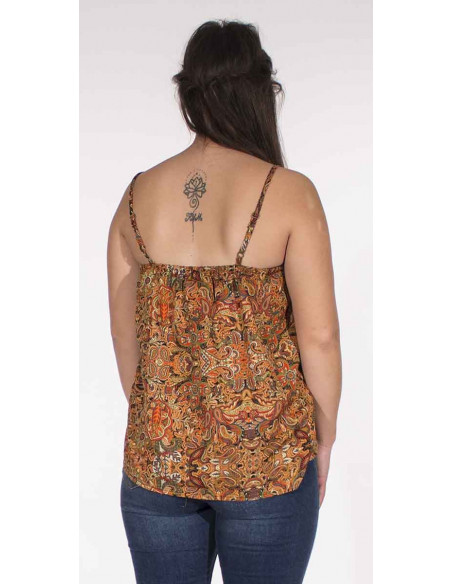 Chemisier Polyester Bretelles Sari