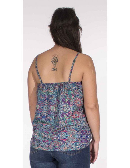 Chemisier Polyester Bretelles Sari