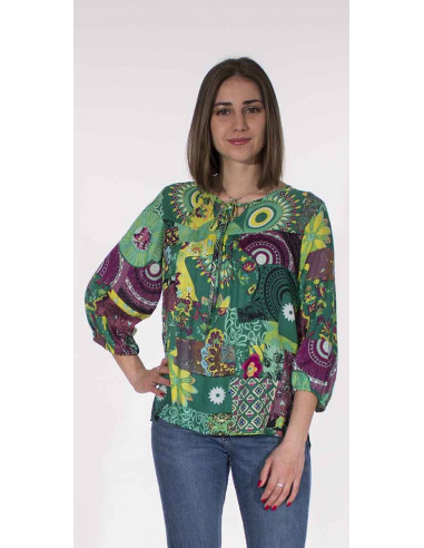 Chemisier Viscose Imprime Patchemy