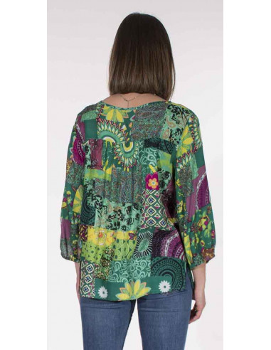 Chemisier Viscose Imprime Patchemy
