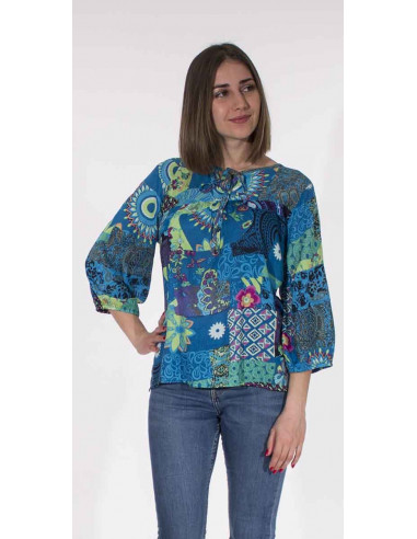 Chemisier Viscose Imprime Patchemy