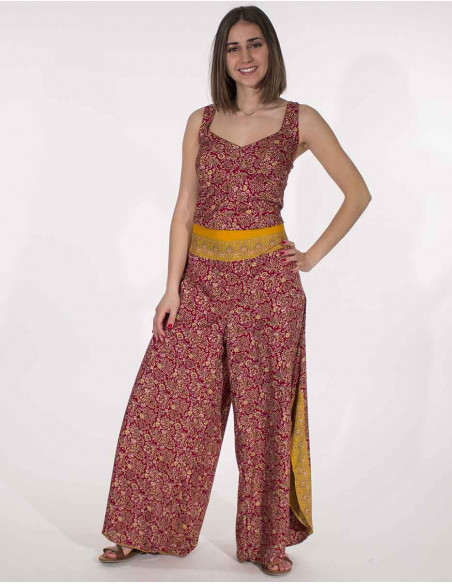 Sari long polyester jumpsuit