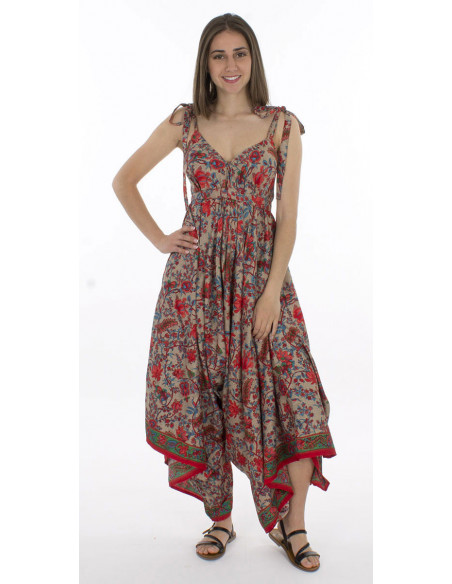 Combi Longue Polyester Bretelles Sari Im