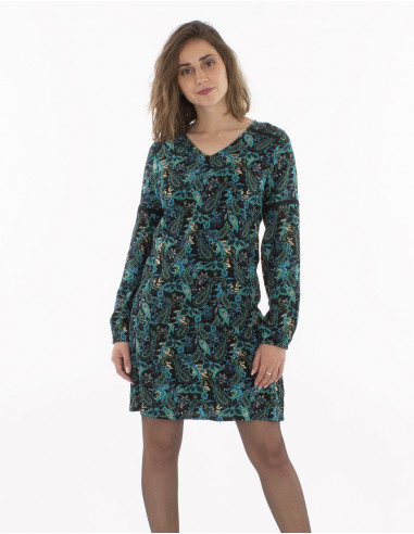Robe Viscose Imprime Ludiana Dore