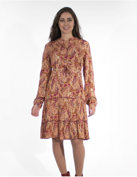 Robe Viscose Imprime Ludiana Dore