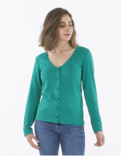 Knitted 95% polyester 5% elastane jacket 2