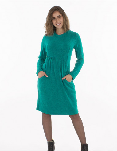 Robe Maille 74%Viscose 21%Polyester 5%El