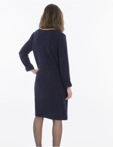 Knitted 95% polyester 5% elastane dress