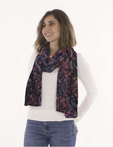 Foulard Polyester Imprime Lys