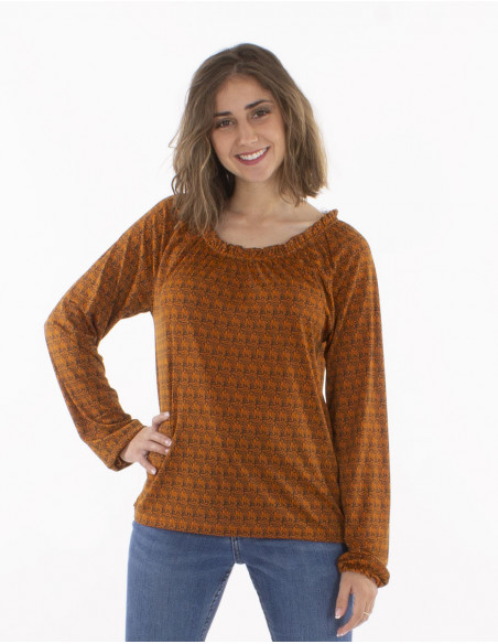 Chemisier Maille 95% Polyester 5% Elasth