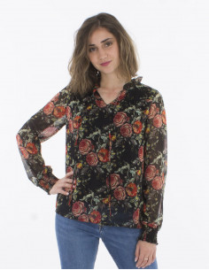 Polyester blouse with...