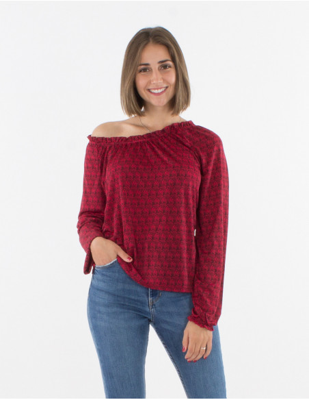 Chemisier Maille 95% Polyester 5% Elasth