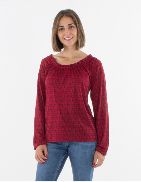 Chemisier Maille 95% Polyester 5% Elasth