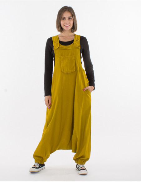 Combi sarouel coton unie