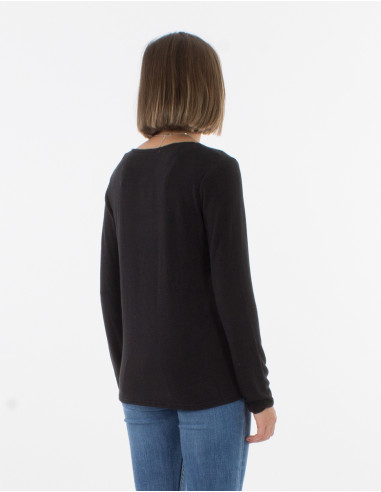 Pull Maille 74% Viscose 21% Polyester 5% Elasthanne