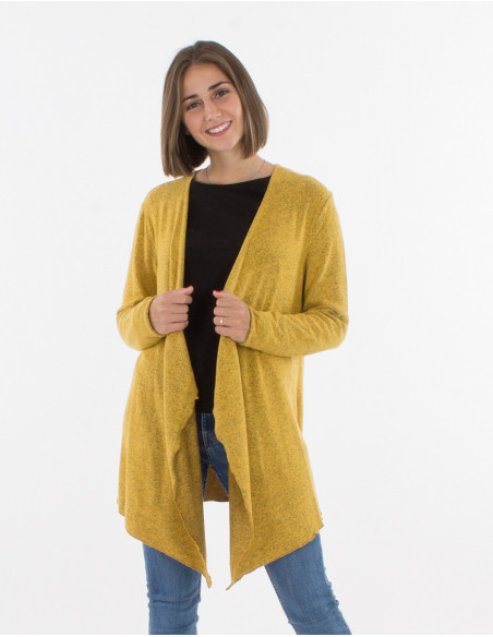 Knitted 74% rayon 21% polyester 5% elastane jacket