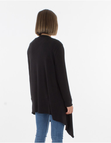 Knitted 74% rayon 21% polyester 5% elastane jacket