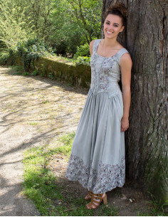 Long viscose sw straps dress 2