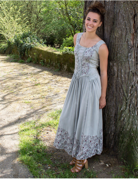 Long viscose sw straps dress