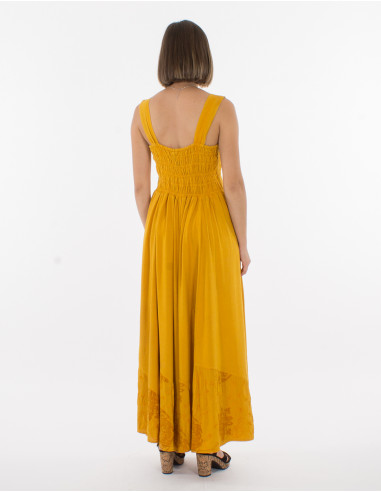 Long viscose sw straps dress