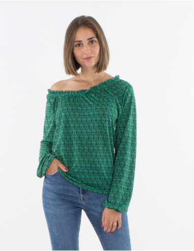 Chemisier Maille 95% Polyester 5% Elasth