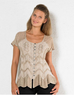 Rayon crepe blouse sw with...