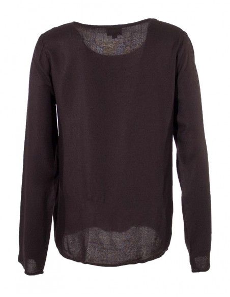Chemisier viscose manches longues