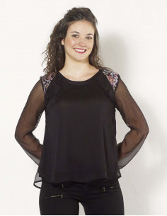 Polyester mousseline blouse...