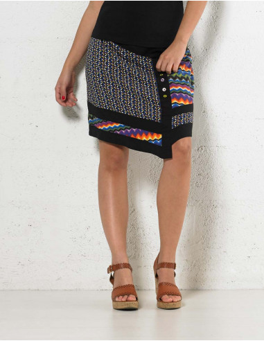 Jupe courte asymétrique