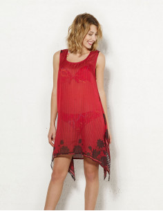 Robe Polyester Sans Manches...