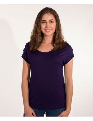 Tshirt 95% Viscose 5% Elastane Plain