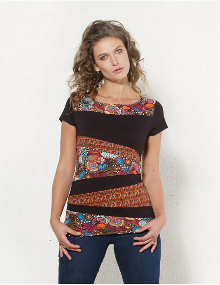 Tshirt 97% Coton 3 Elasthanne Manches Co