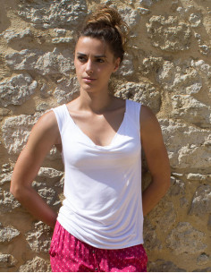 95% viscose 5% elastane plain t-shirt 2