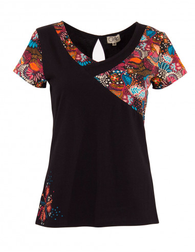 Tshirt 97% Coton 3% Elasthanne Imprime